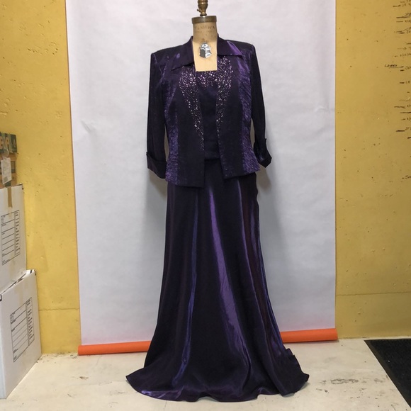 KM Collections by Milla Bell Dress with Coat - Picture 1 of 4